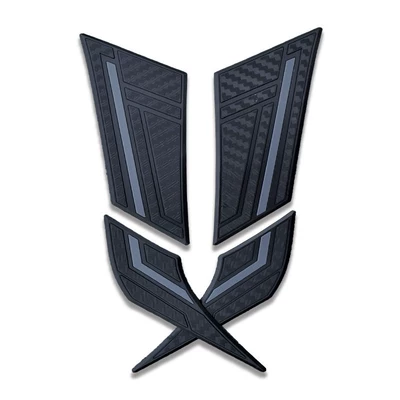 Modified Body Armor, Motorcycle pedals - gray-side-stickers-4-pieces