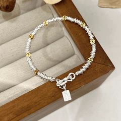 999 純銀小魚タグコインシルバーリングブレスレット新中国風の絶妙なハイエンドニッチデザイン BLI322