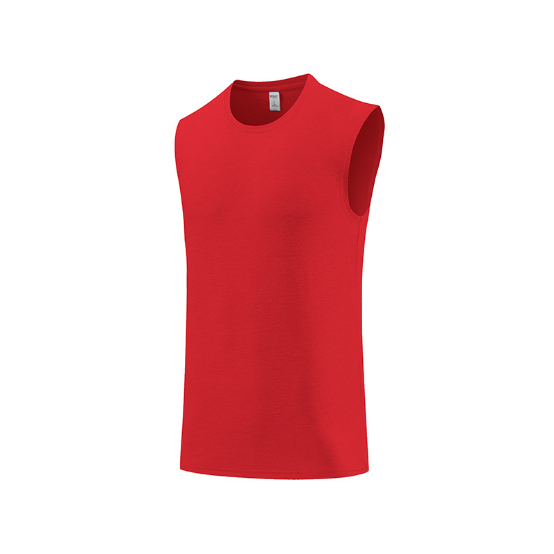 Amazon transfronterizo de verano entrenamiento deportivo chaleco de entrenamiento suelto sin mangas rápidamente secado hombro manga corta