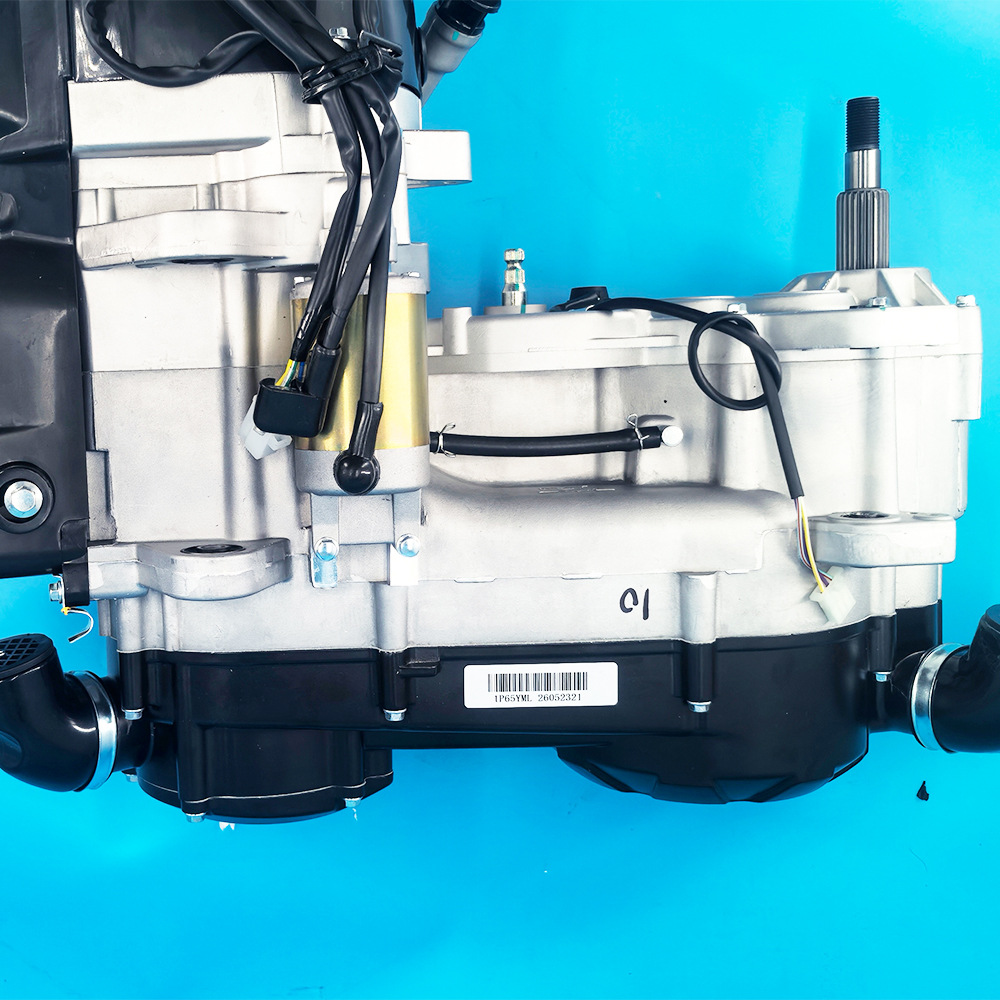 Jinlong GY6 230cc 1P65YML engine with stepless transmission, reverse gear, and balance shaft for ATV and go-kart