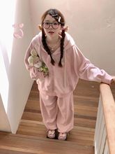 休闲运动服套装女秋冬季加厚可爱减龄少女软妹宽松卫衣跑步两件套