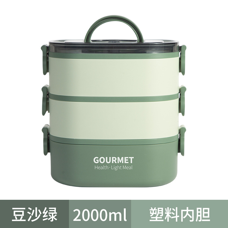 Nuevo estudiante cantina almuerzo caja de gran capacidad multi-capa portátil almuerzo caja de oficina trabajador microondas horno Calefacción almuerzo caja