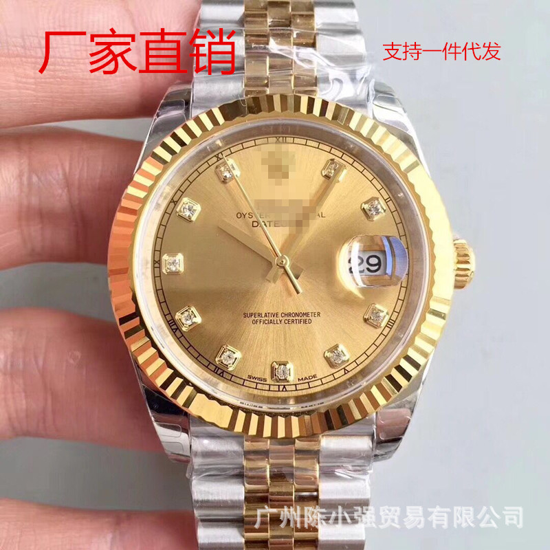 Factory direct EW factory log watch foreign trade order C factory log waterproof men's automatic mechanical watch