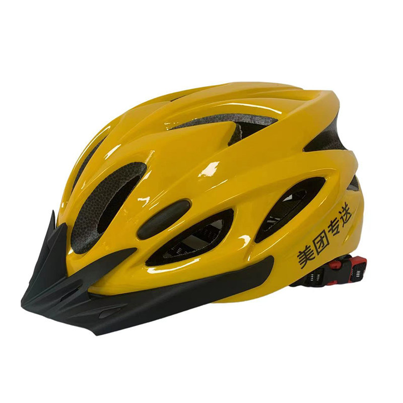Suitable for Meituan delivery riders, men's and women's riding equipment, breathable cycling helmet, one-piece molded helmet