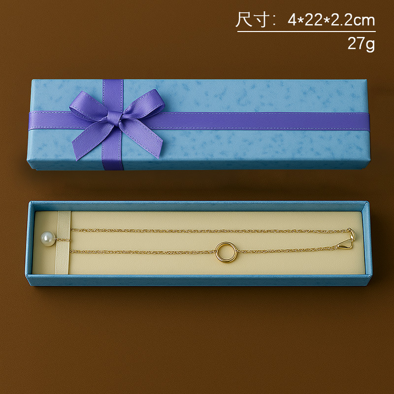 Caja de papel cubierta de cielo y tierra de nubes Caja de embalaje de joyería de estilo ins Collar multifuncional Pendientes Anillo Caja de regalo al por mayor