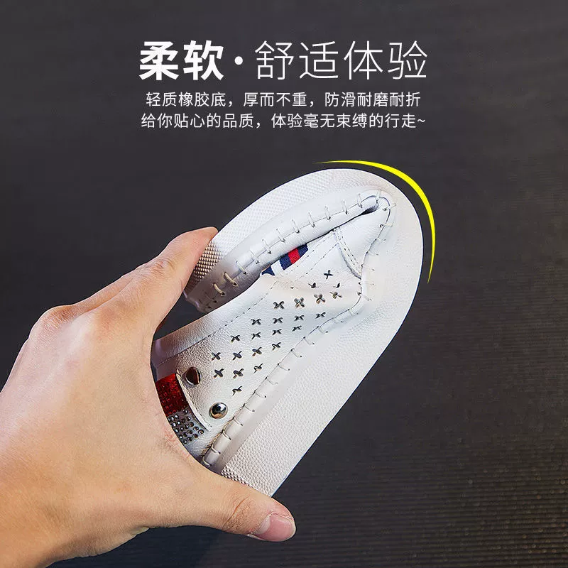 Весенне-летняя женская обувь, дышащие белые туфли, женские туфли без шнуровки на плоской подошве с внутренней подъемом, повседневная обувь для мам, лоферы.