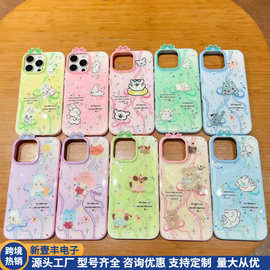 少女粉蝴蝶结可爱小猫适用iPhone16ProMax苹果14/13/12手机壳新款