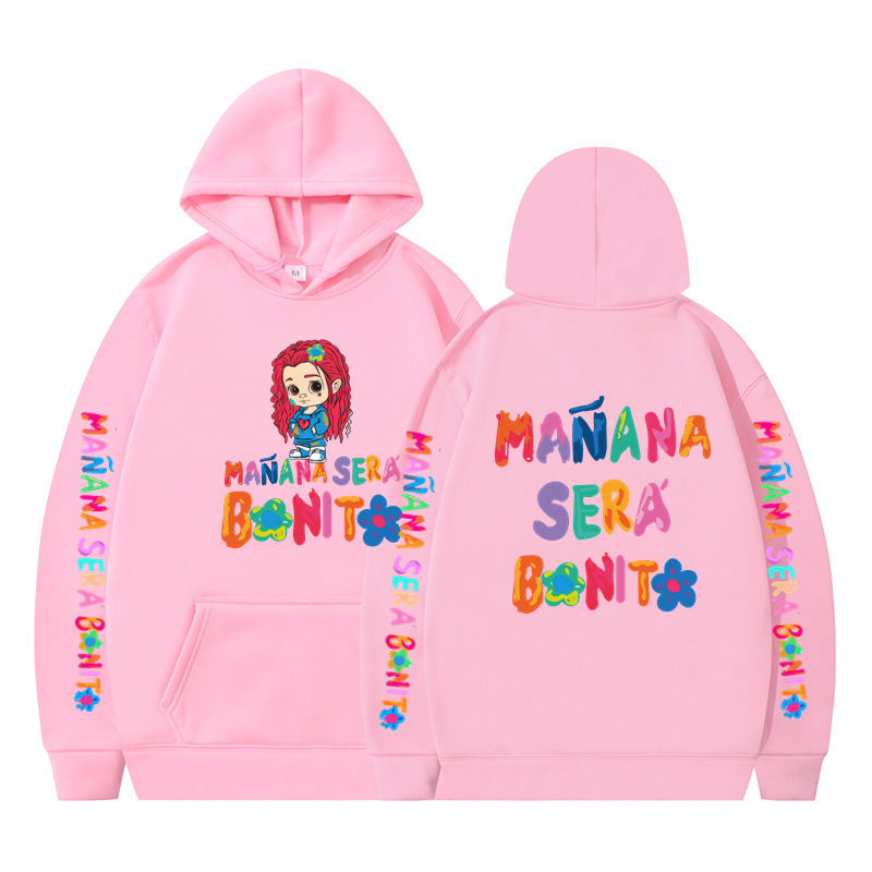 Cross-border otoño e invierno nuevo estilo Amazon moda europea y americana Karol G alfabeto sudadera con capucha suéter casual para parejas