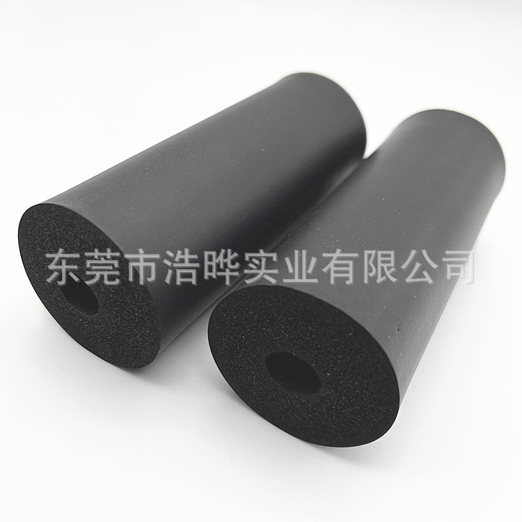 热销黑色光滑磨砂高密度撕不破防撞nbr发泡管 水上用品防撞套管