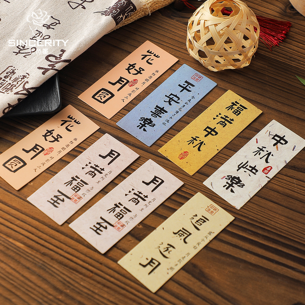 Tarjeta de mediados de otoño de siete colores de cordier embalaje de flores pastel de luna embalaje de caja de regalo DIY diseño florista material floral