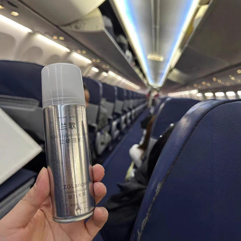 Mini Travel Size 99ml Small Bottle Portable Lange Styling Spray Hairspray Security Inspection Gel Water Fluffy Dry Glue