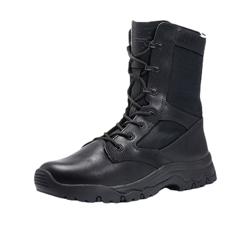 小額批發春夏輕便維和鞋黑色戰術靴 軍靴戶外夏季情侶款36--46碼