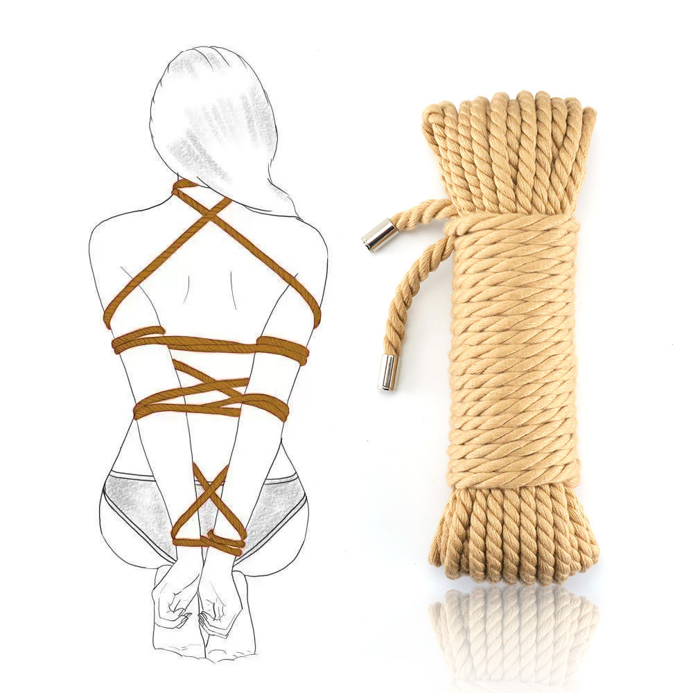 情趣束缚棉绳sm捆绑配方麻绳带金属头夫妻调情束缚绳子成人用品