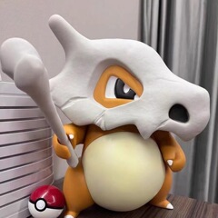 カラカラの手で大サイズのツンデレ亀可達鴨小火龍精霊宝可夢置物ポケモン