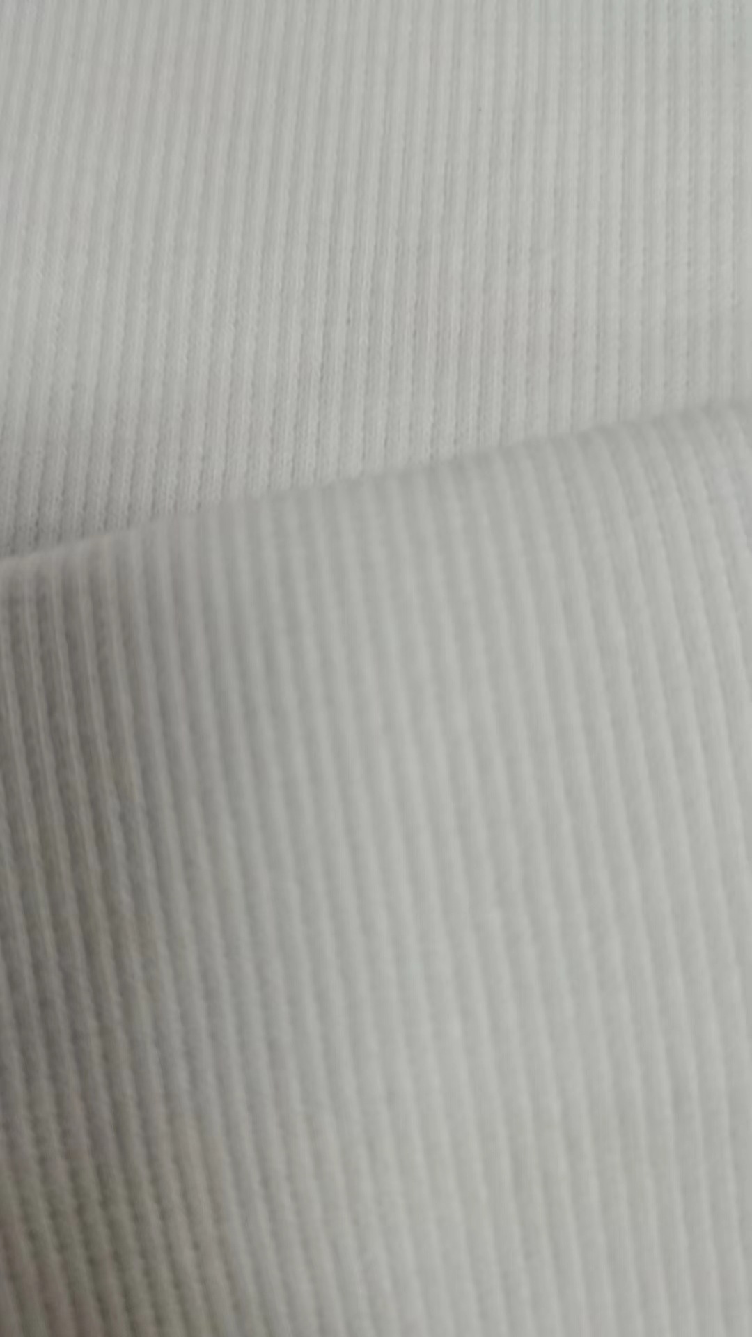 330g棉氨纶2*2罗纹白色休闲运动面料批发