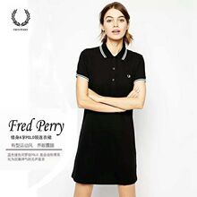 fredperry麦穗2023夏季女士polo连衣裙棉网球高尔夫翻领A字裙包邮