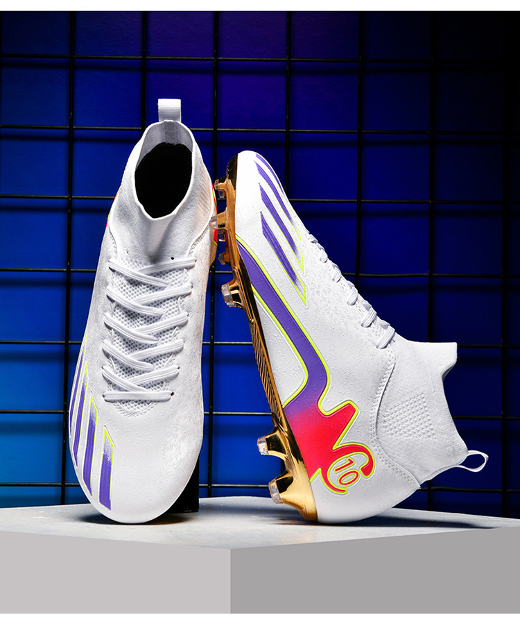 High-top Hallenfußballschuhe Mit Langen Stollen Für Training_voghion.com