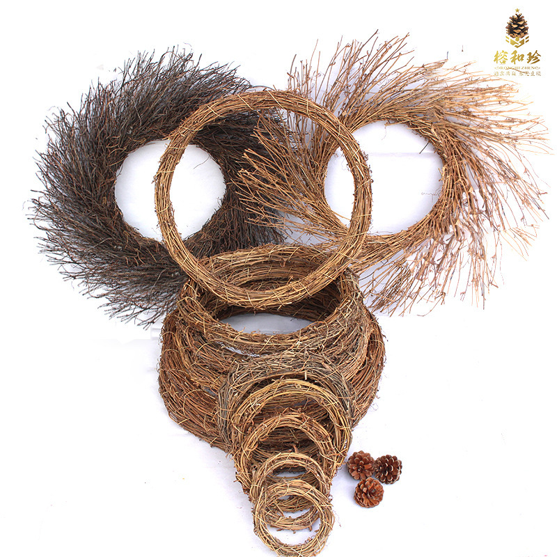 Rattan Wreath, Rattan Ring, Earthy Rattan Flower Wreath, Easter Christmas Decoration Base Ring, Spring Natural Rattan Woven Wreath Ring