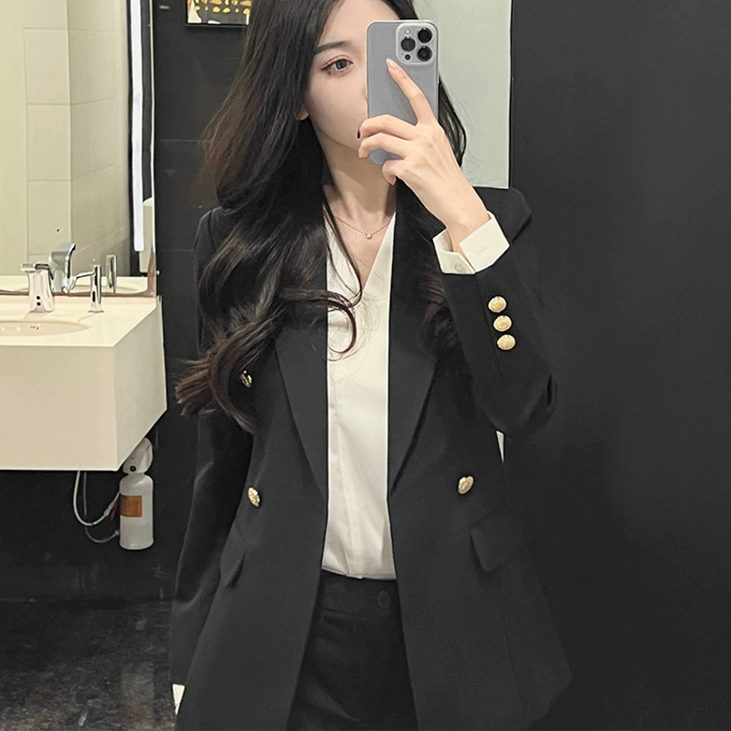 XZ168B - Женский блейзер больших размеров, костюмный пиджак для полных женщин, деловой костюм для собеседований, униформа для ведущих