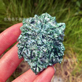 天然水晶青海翠树神跨境爆款手工DIY 雕刻件水晶创意摆件 收藏家