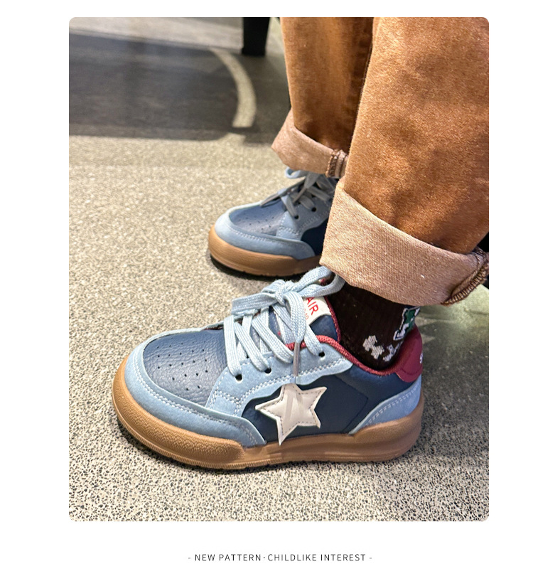 Kinderbrett 2024 Herbstmode Star Baby Mädchen Casual Weiche Sohle Anti Slip Jungen Sportschuhe_voghion.com