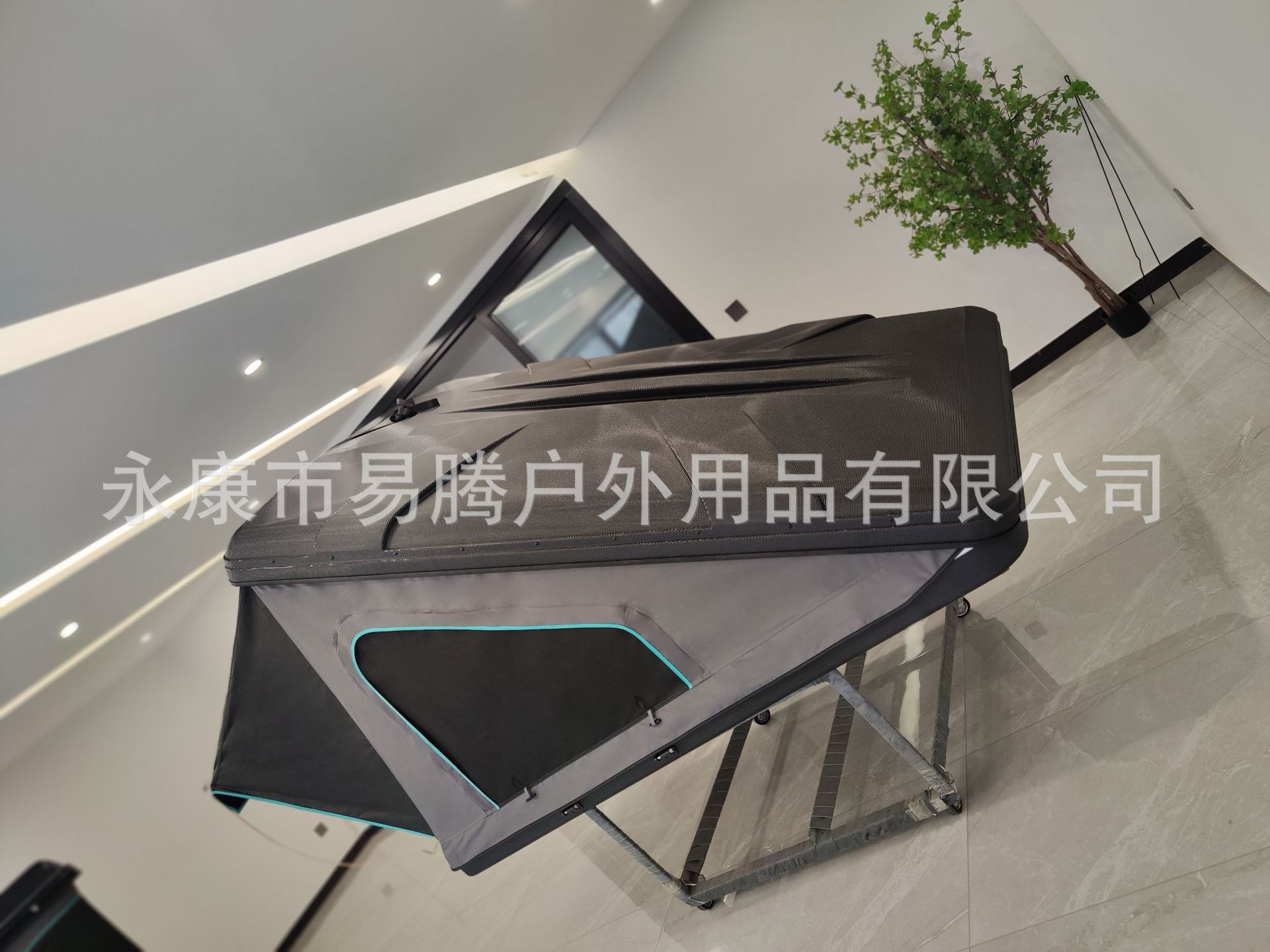 Cross-Border Abs Composite Triangular Tent Outdoor Camping Quick-Opening Folding Tent Suv Car Roof Tent