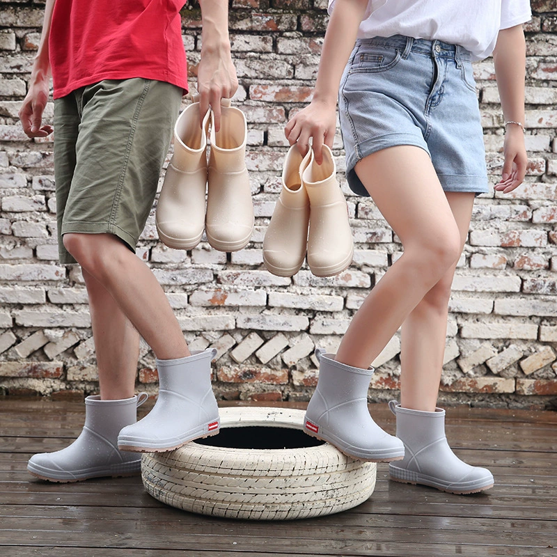 Внешняя торговля универсальные непромокаемые туфли в Корейском стиле, мужская верхняя одежда, нескользящая кухонная резиновая обувь на толстой подошве для влюбленных, непромокаемая обувь для мытья автомобиля для женщин