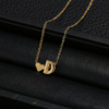 Pendant with letters heart-shaped heart shaped, fashionable necklace, wholesale