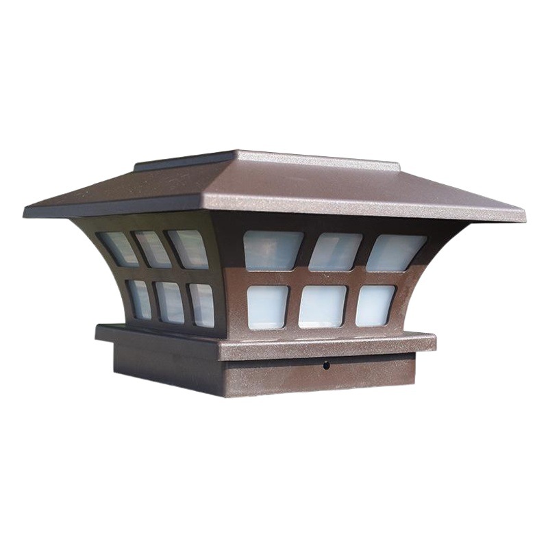 Amazon nuevo solar café Pilar lámpara al aire libre impermeable decorativa lámpara de pared patio Pilar lámpara de pared