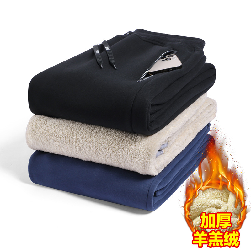 Velvet keep warm trousers, (Cross-border trading)