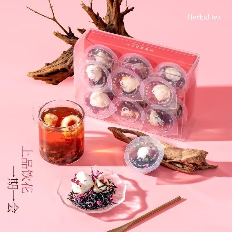 Zhenhuaji Rose Lychee Black Tea Jar 50g Sugar Free Floral Blend for Home Brewing quality and texture