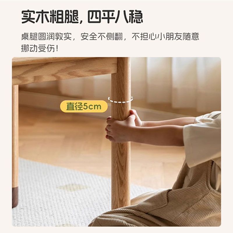 Children's Study Table Desk Home Living Room Writing Desk Solid Wood Small Coffee Table Student Desk Double Table Small Apartment