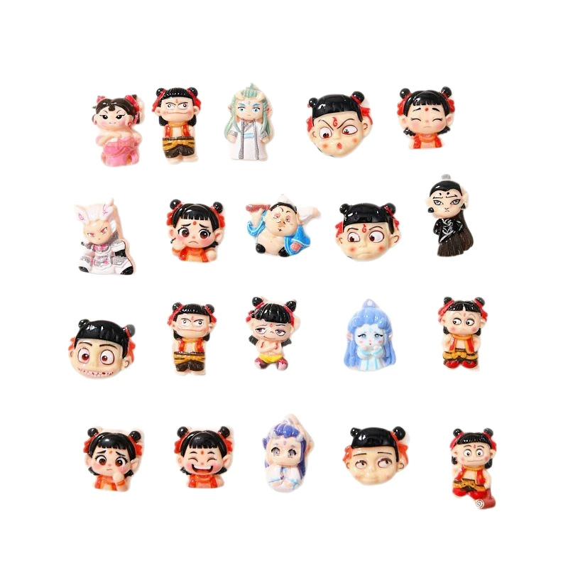 Blind Box Gift Box (Nezha) 40-Slot Resin Figures, Assorted Peripheral School Stall Toys