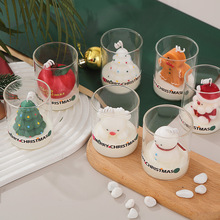 圣诞节蜡烛装饰品摆件手工伴手礼礼物圣诞树苹果蠟燭跨境香薰蜡烛