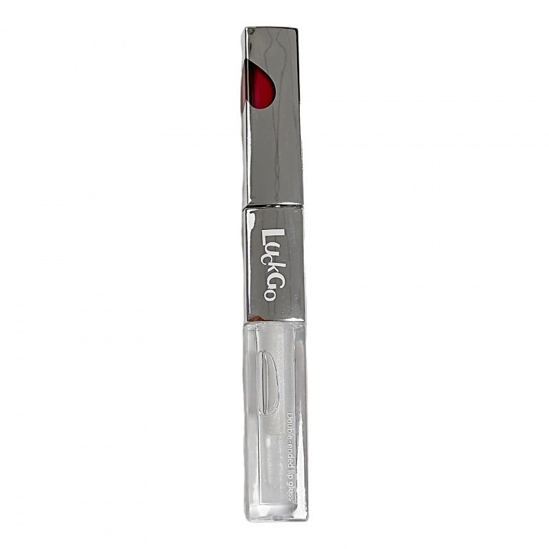 LUCKGO veludo esmalte labial de doble efecto espejo de agua brillante niebla matte maquillaje de doble cabeza esmalte labial de doble cabeza esmalte labial