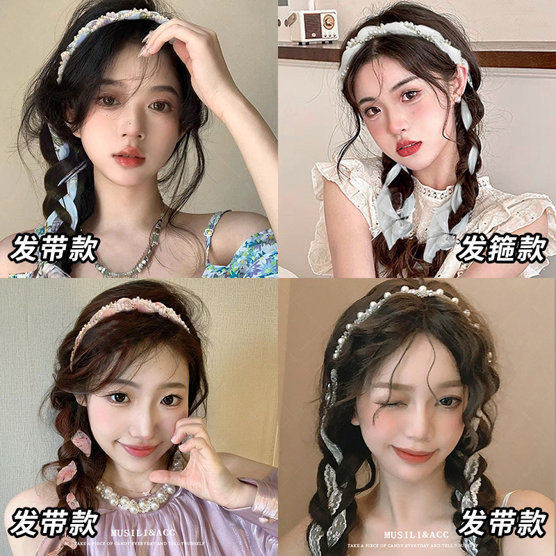 レトロな欧米風ヘッドスカーフ、甘くてクールな女の子のヘアスカーフ、ストリートダンス、サイクリング、フォトプロップス、ヘアバンド、ベルト装飾|undefined