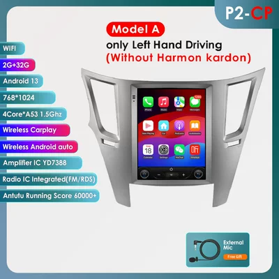 Suitable for 09-14 Subaru Outback 9.7inch Vertical Screen Android Large Screen Car Mp5 Navigator (DVD Navigation) - model-a-232g-wifi-version-quad-core-carplay-97inch-for-subaru-outback