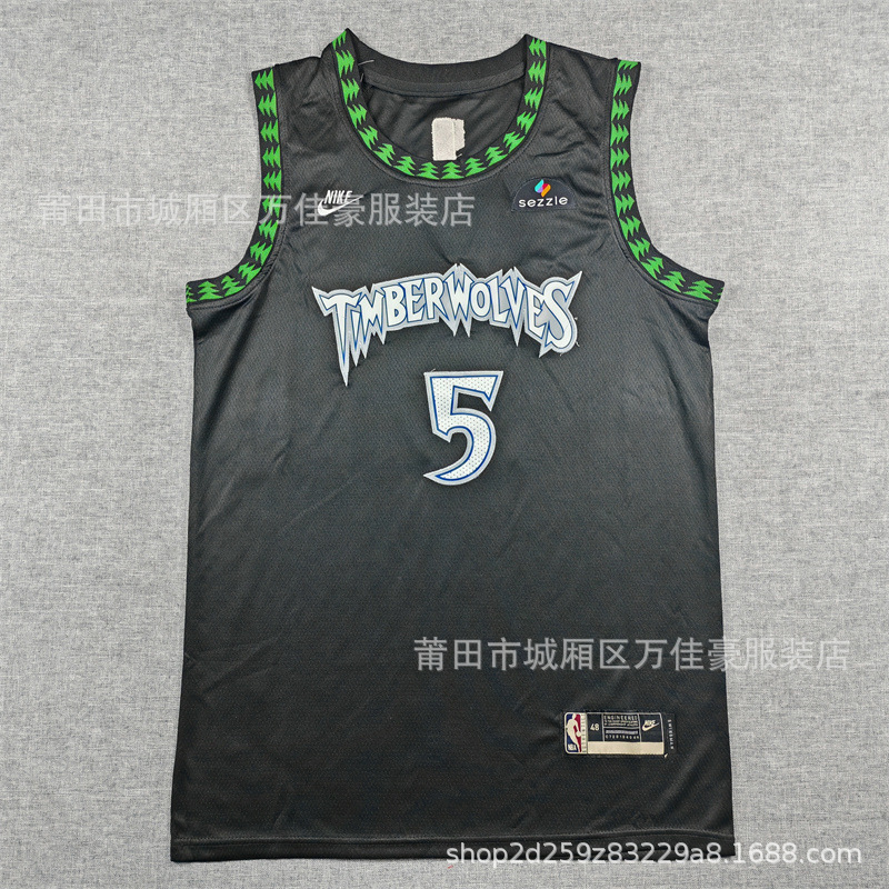 26 camisetas estadounidenses Cross-Border Warrior Courix Timberwolves 76ers espinadas camiseta de baloncesto image 47