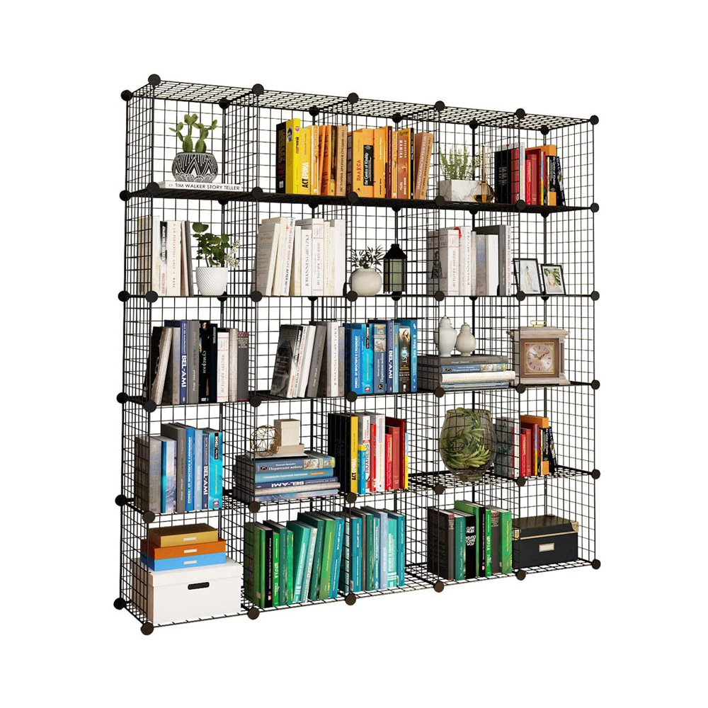 免工具安裝簡約現(xiàn)代百變組合鐵網(wǎng)片拼接鐵架鐵藝收納置物柜收納柜