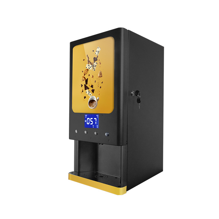 Máquina automática de té con leche instantáneo de escritorio, máquina de café, máquina comercial de bebidas, venta directa de fábrica
