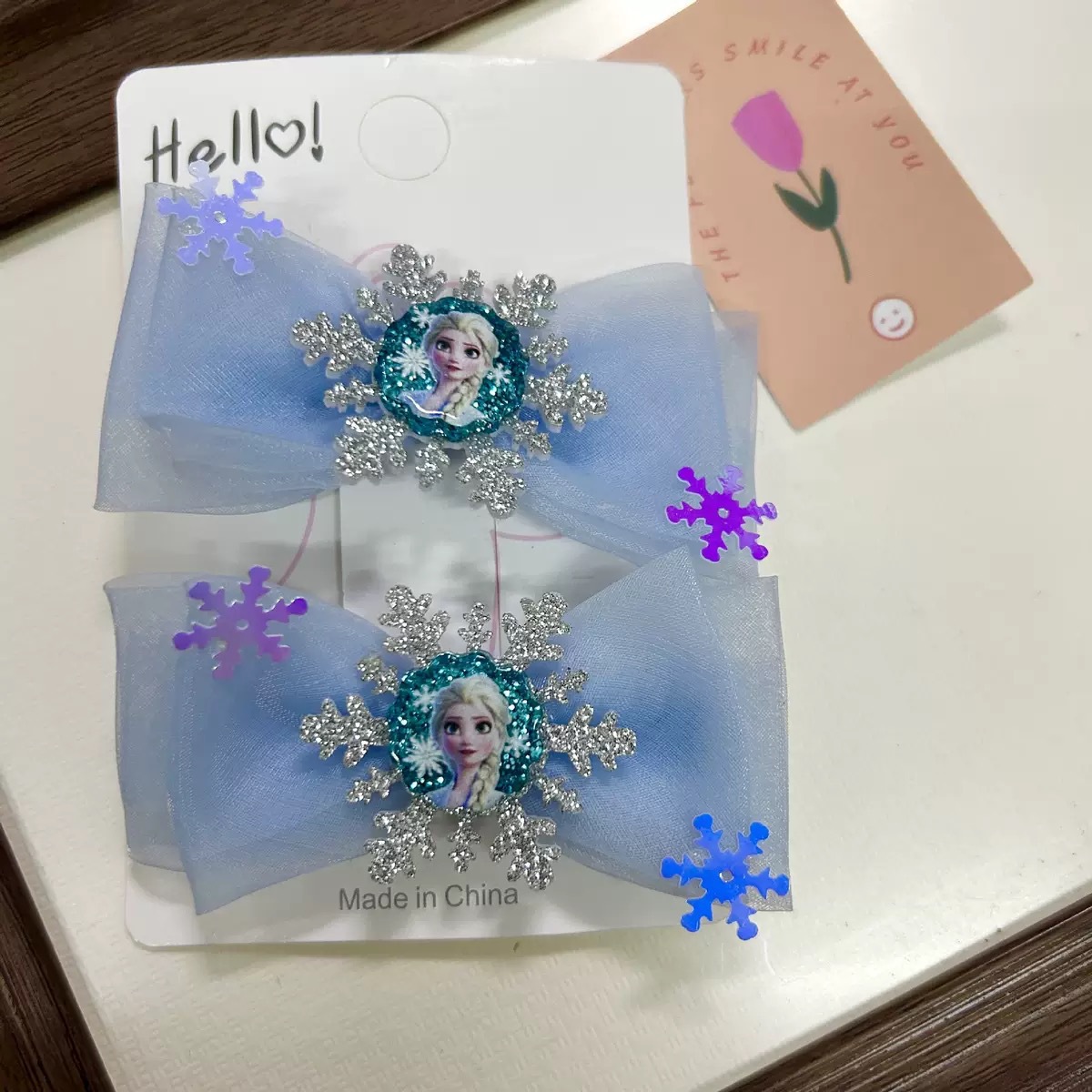 Nueva princesa Aisha clip de pelo para niños clip de pelo helado y nieve clips de pelo para niñas princesa viento lindos joyas para el pelo