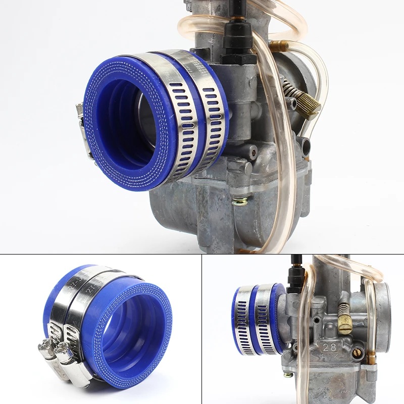 Motorcycle accessories are suitable for Keihin PWK32 34mm carburetor modified intake manifold 40mm inner diameter interface glue