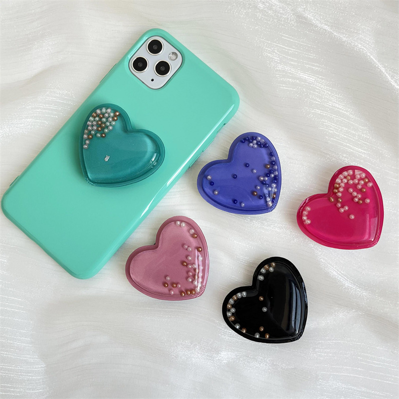 20g Weight Mobile Phone Universal Applicable Brands Airbag Bracket Classification plastic Material Heart Shape Pattern Casual, Simple Style Style Heart Shape Plastic Casual Simple Style Mobile Phone Universal Airbag Bracket 5