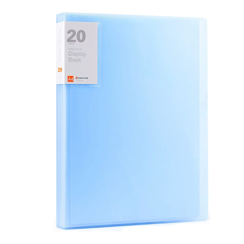 Data Book Transparent Plastic PP Test Paper Reservation Book Music Folder Wholesale A4 Page File File File