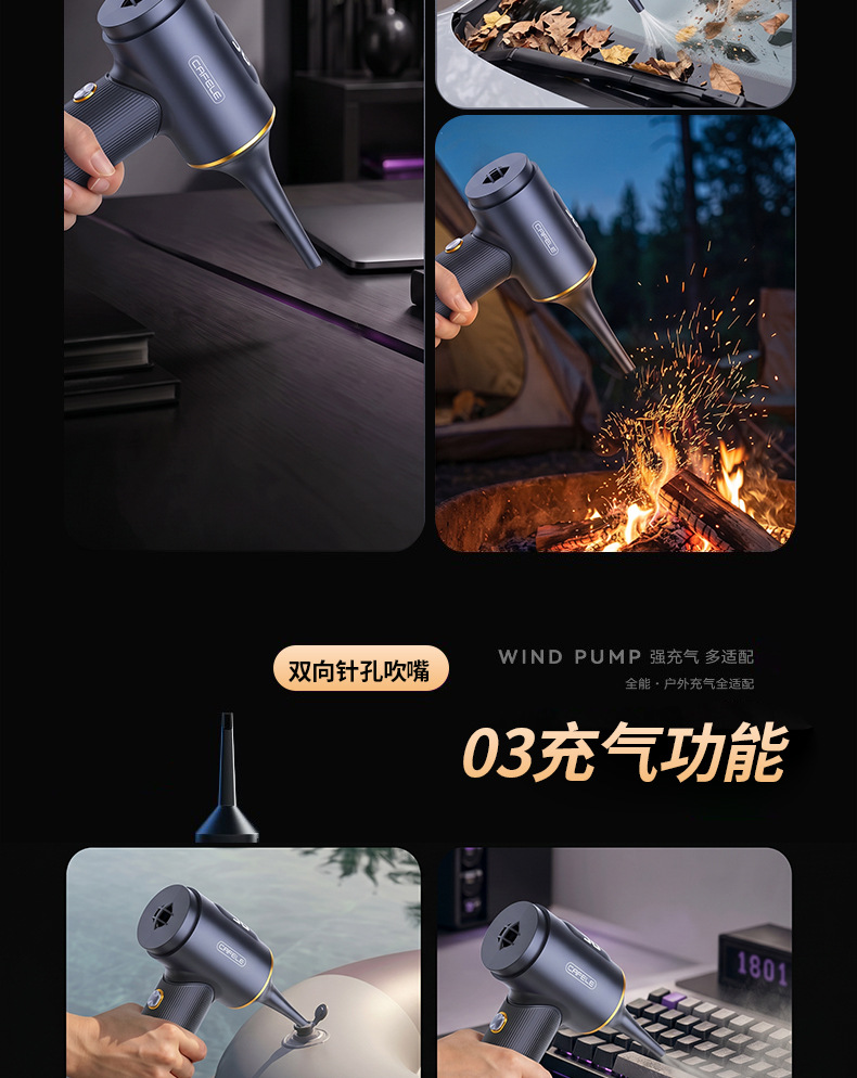 2026 New Model Wireless Car Vacuum Cleaner Portable High Suction Household Dust Remover Multifunctional Handheld Vacuum Cleaner