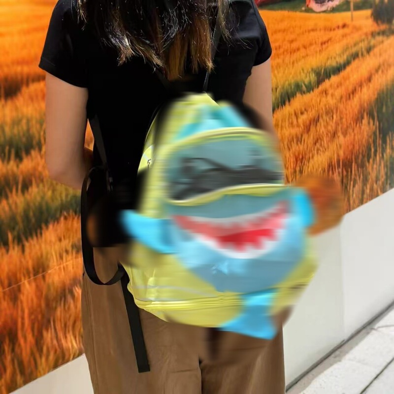 Little Shark Swimming Bag with Wet and Dry Separation, Storage Backpack for Children and Adults, Waterproof Bag, Large Capacity Toiletry Bag
