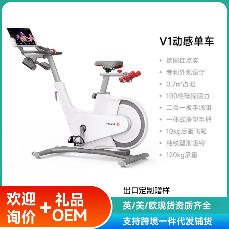Wild Beast Spinning Bike Gym Home Indoor Bicycle Smart Ultra-Quiet Magnetically Controlled Sports Exercise Bike V1