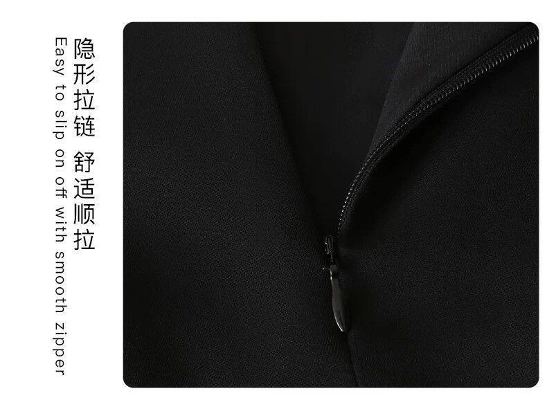 Chân váy vest nữ dáng lửng cạp cao ống đứng xẻ tà sau ôm mông, dài 60 cm / 72 cm — Hồng (60CM), Hồng (72CM), Kaki (72CM), Màu be (60CM) chi tiết 6