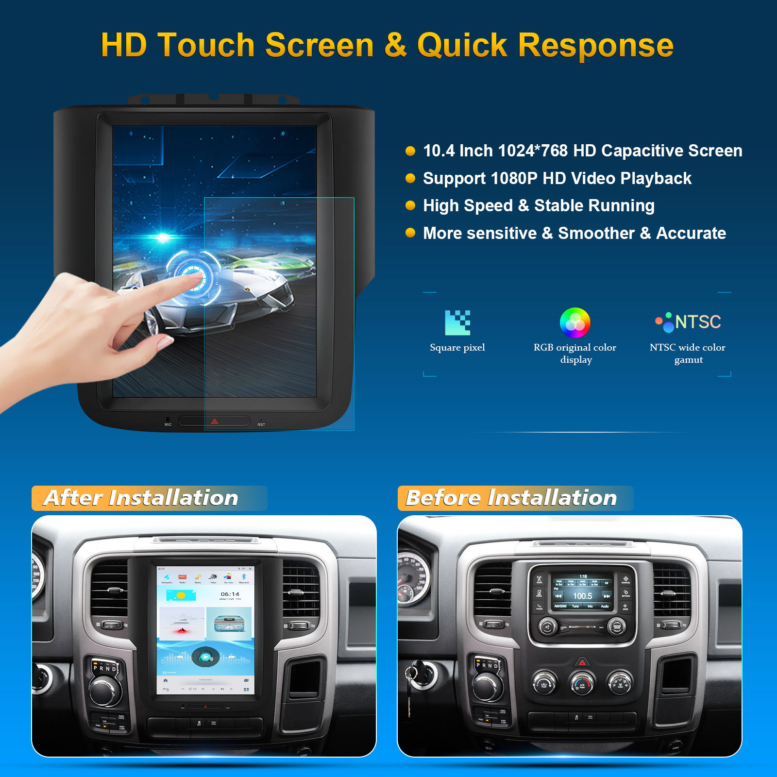 Car Multimedia Navigation for Dodge RAM Trucks Pickup 2012-2018
