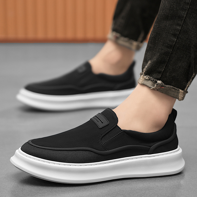 Zapatos de hombre 2026 primavera nueva moda versátil tendencia casual antideslizante desgaste nicho ventilado zapatos de lona juveniles